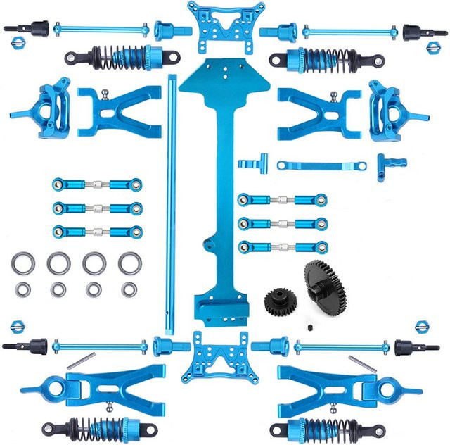 wltoys Metall Upgrade Teile Kit Antriebswelle Aufhängung, 1:18, Blau - Bild 1