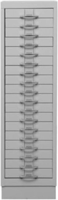 PROREGAL Schubladenschrank Swan mit 18 Schubladen in Grau, H x B x T: 105 x 30 x 40 cm - Bild 1