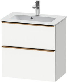 Duravit Waschtischunterschrank D-Neo Compact, weiß, wandhängend, B: 61,0 cm, T: 37,2 cm, H: 62,5 cm - Bild 1