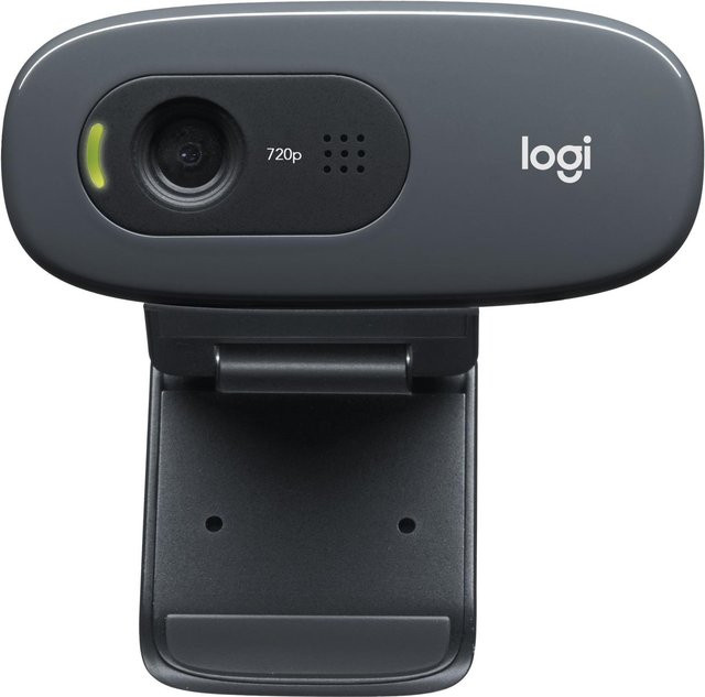 Logitech C270 HD Webcam in Schwarz mit 720p Auflösung und USB-Anschluss - Bild 2