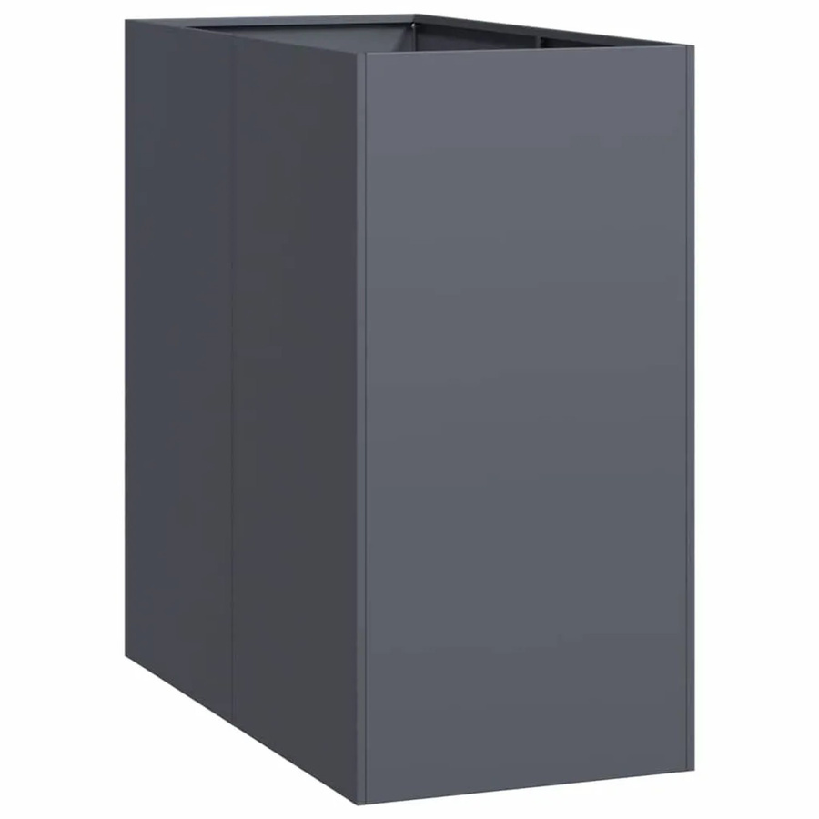 vidaXL Pflanzgefäß aus Stahl in Anthrazit, B/T/H: 40 x 80 x 80 cm - Bild 2