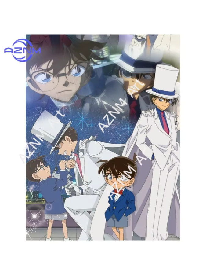 Detektiv Conan Anime Leinwandgemälde von KAYOU in Mehrfarbig als Wanddekoration - Bild 2