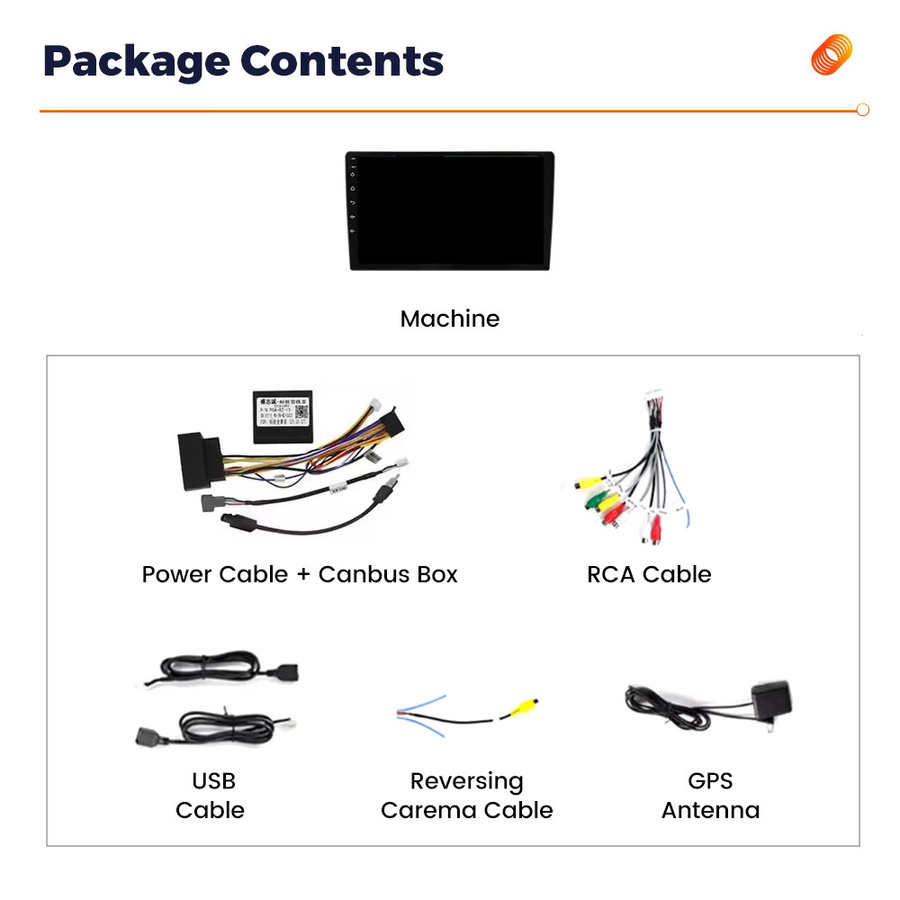 STRONGNAVI Android 14 Autoradio mit 9 Zoll Display für Citroen C2 C3 (2001-2010), Schwarz, mit Android Auto, CarPlay, GPS und Wi-Fi - Bild 4