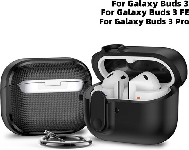 Samsung Schutzhülle mit Secure Lock Ganzkörper-Schutz für Galaxy Buds 3, Buds3 Pro und Buds3 FE in Black oder Pink - Bild 1