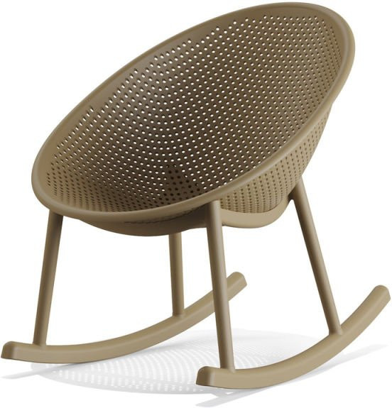 Barths Outdoor-Schaukelstuhl Qosy in Sand und Grün, 2er Pack, B/T/H: 66 x 83 x 80 cm - Bild 1