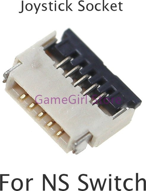 2 Stück Ersatz 3D Joystick Sockel Port Connector für Nintendo Switch in Weiß - Bild 1