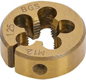 BGS Gewindeschneideisen M12 x 1,25 in Gold - Bild 1