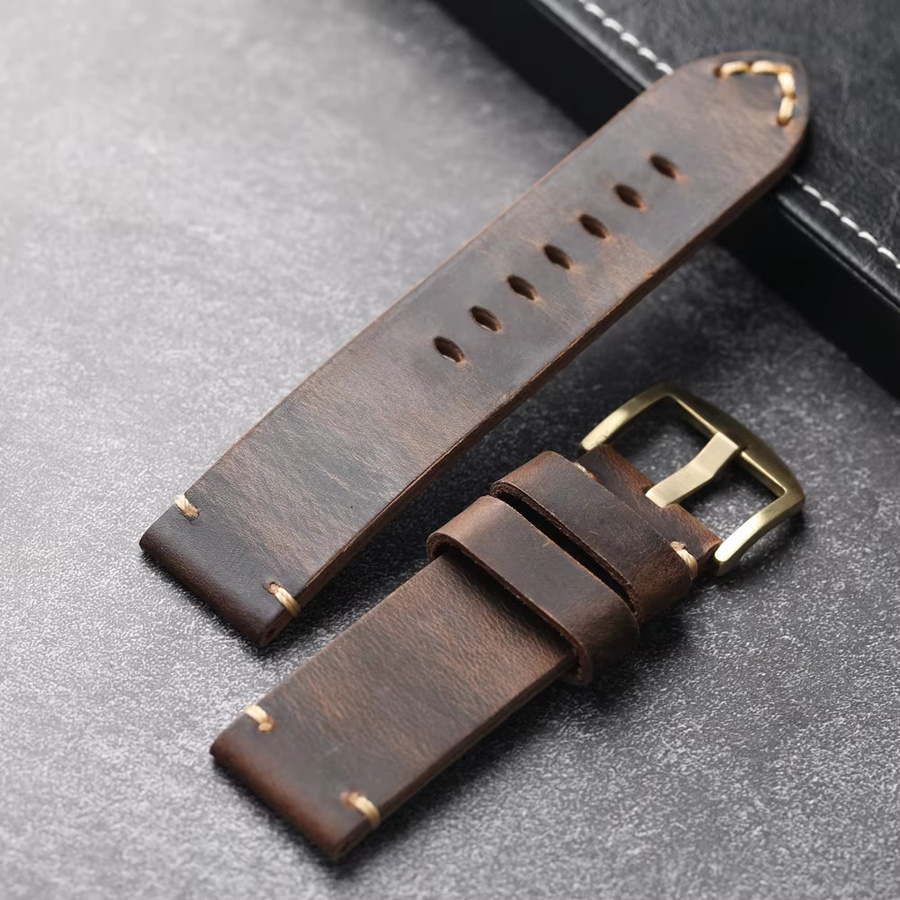 Raystray Uhrenarmband Bronze, Leder, Herren, braun - Bild 2