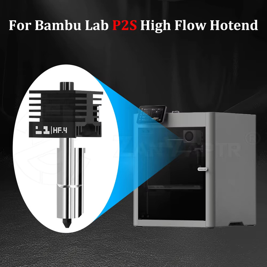 Bambu Lab X2D P2S Hotend für schnellen Druck mit abnehmbarer Düse in den Größen 0,2 mm, 0,4 mm, 0,6 mm und 0,8 mm - Bild 4