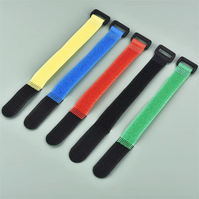 10 Stück wiederverwendbare Hakenschlaufen aus Nylon und Kunststoff, selbstklebende Kabelbinder in Schwarz und Multicolor - Bild 2