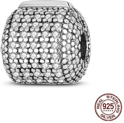 Lily there Clip-Charm, 925 Silber, Zirkonia, Perle, Damen - Bild 1