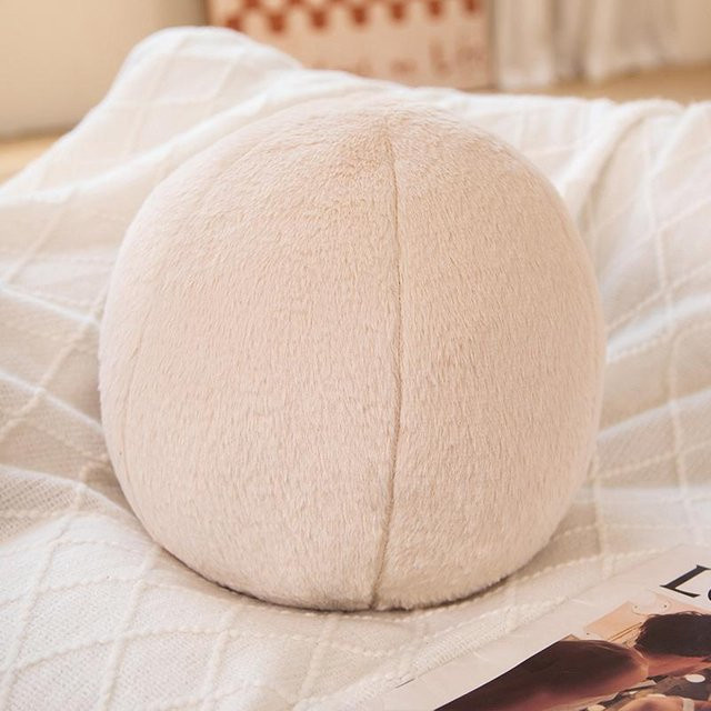Yiran toy Ball-Stofftier, Plüsch / Textil, weiß, rund - Bild 1