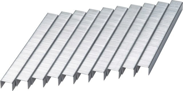 LUX-TOOLS Flachdrahtklammer Comfort aus verzinktem Stahl, Farbe: Silber, 1.000 Stück - Bild 1