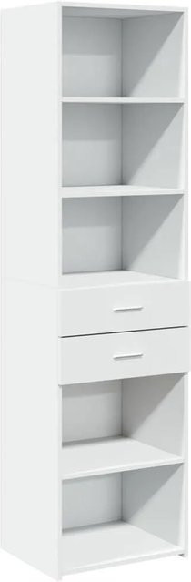 vidaXL Highboard Weiß Modern B/T/H: 50 x 42,5 x 185 cm - Bild 1