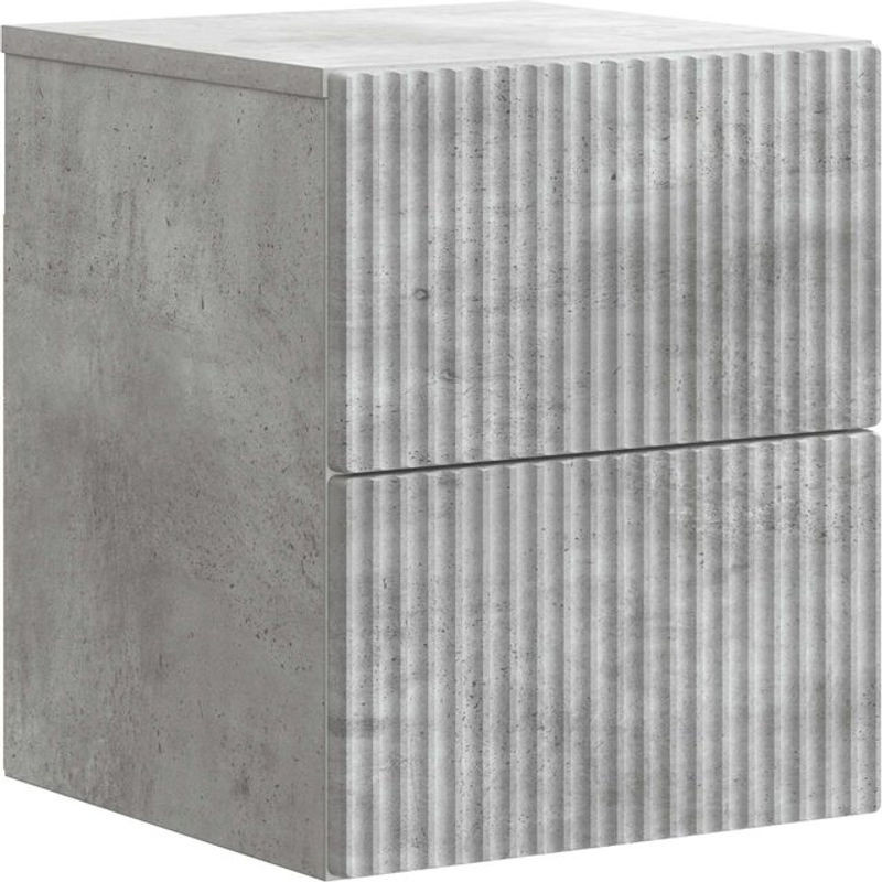vidaXL Wandmontierter Nachttisch in Grau im modernen minimalistischen Design, B/T/H: 33 x 34,5 x 40 cm - Bild 1