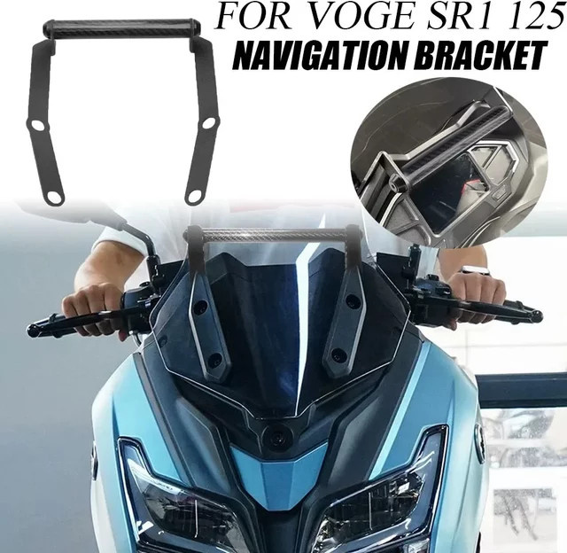 Multifunktions-Verlängerungsstange für Voge SR1 als Navigations- und Handyhalter in Schwarz - Bild 1