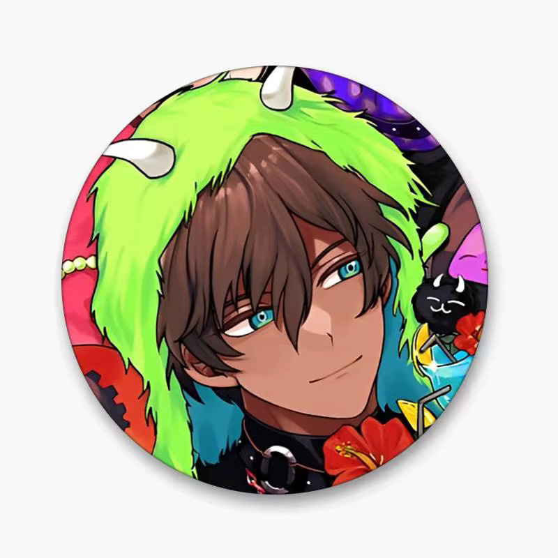 Mesuca Brosche, Emaille-Pin, Anime-Stil, rund - Bild 7