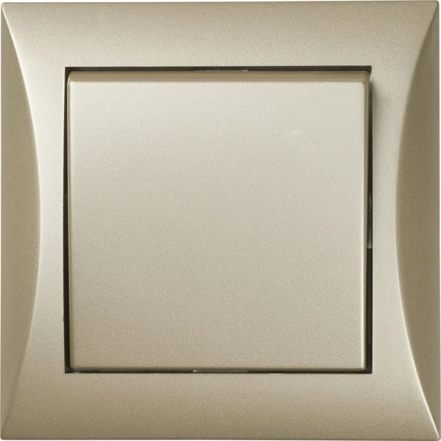 OBI Auswechselschalter in Metallic Champagne für die Wandmontage - Bild 1