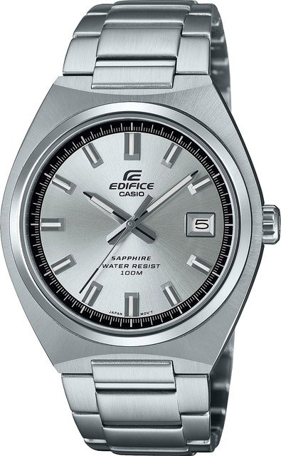 Casio Edifice Armbanduhr, Quarz, Edelstahl, Silber, 38 mm, Herren - Bild 1