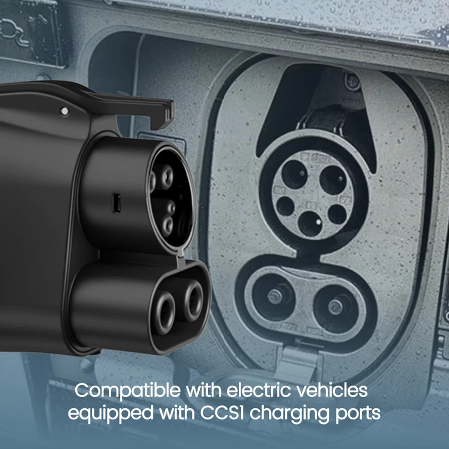 FITMPH 2-in-1 CCS2 zu CCS1 EV-Ladegerät-Konverter DC-Schnellladungsadapter für Elektrofahrzeuge in Schwarz (bis 250kW) - Bild 3