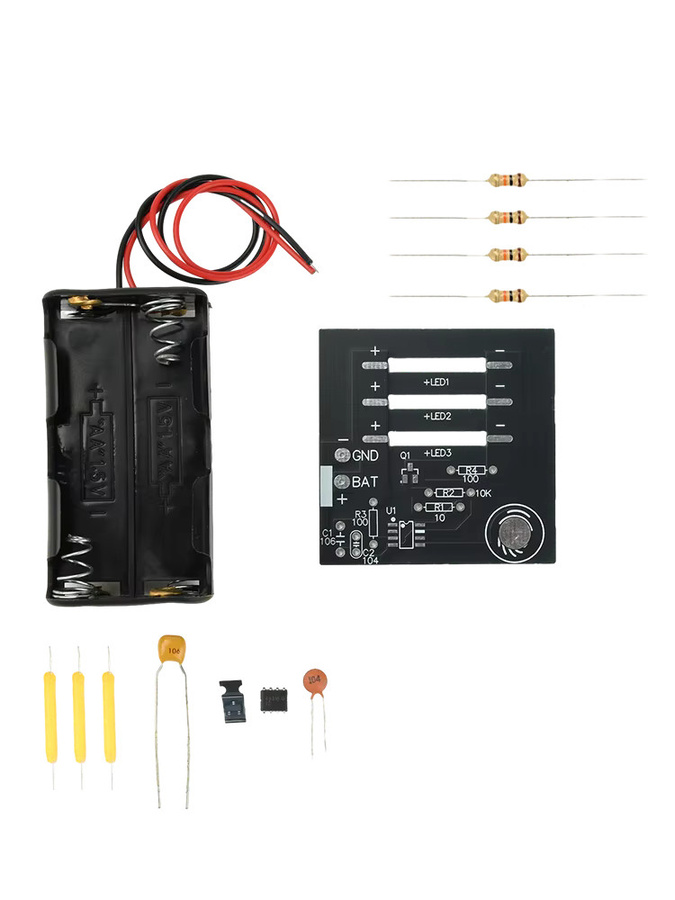 Aideepen DIY-Lötübungsset mit DC 6 V, berührungsempfindlich und stufenlos dimmbar für elektronische Lötprojekte für Anfänger - Bild 4
