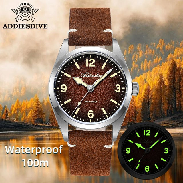 ADDIESDIVE Armbanduhr, Quarz, Edelstahl, Saphirglas, 36 mm, Herren - Bild 1