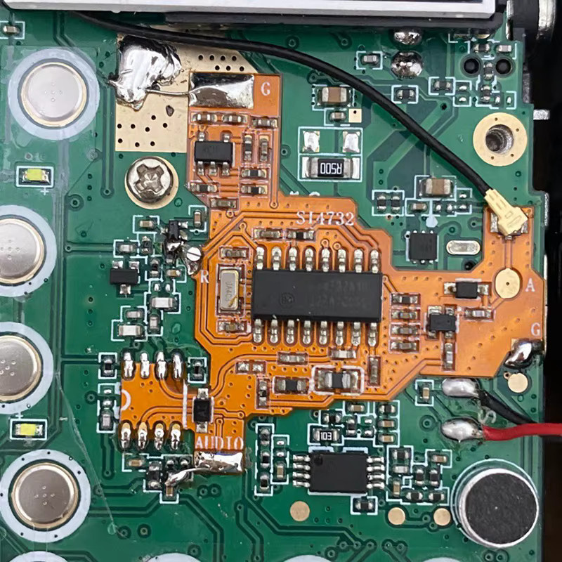 Quansheng Modifikationsmodul FULL-SI4732 Chip und Quarzoszillator-Komponenten für UV-K5 und UV-K6 PLUS FPC-Version in Orange - Bild 2