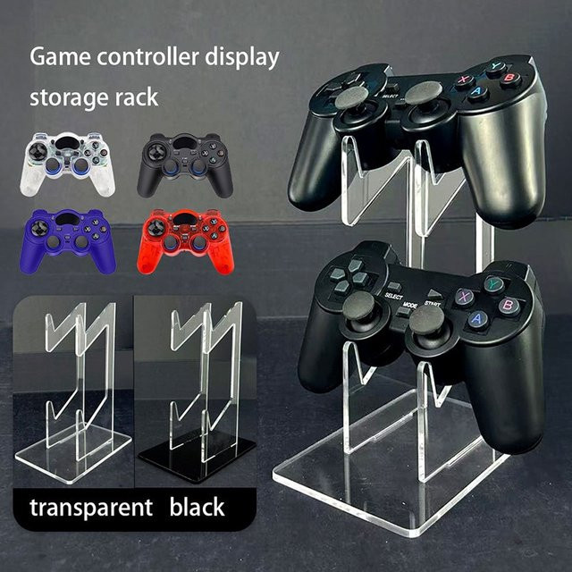 Universelle Game Controller Halterung für Xbox, PS5 und PS4 in Transparent oder Schwarz zur Display-Basis für Spielkonsole und Telefon - Bild 1