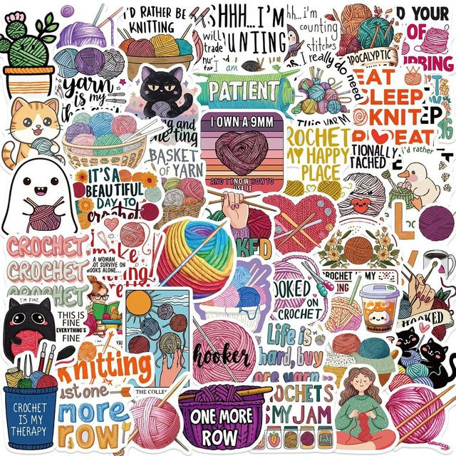50 Stück Cartoon PVC-Aufkleber wasserdicht in Multicolour für dein DIY Notizbuch, Handy oder deine Gitarre von AnimeWorlds Store - Bild 1