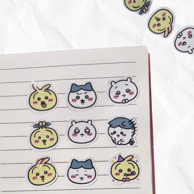 Chiikawa Dekorative Sticker Set in Multicolour für Journaling und Schule - Bild 1