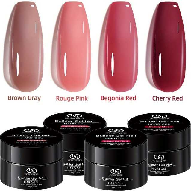 DUOLINGDAI Acryl-Builder-Nagelgel, 30 g, Rouge, Glänzend - Bild 1