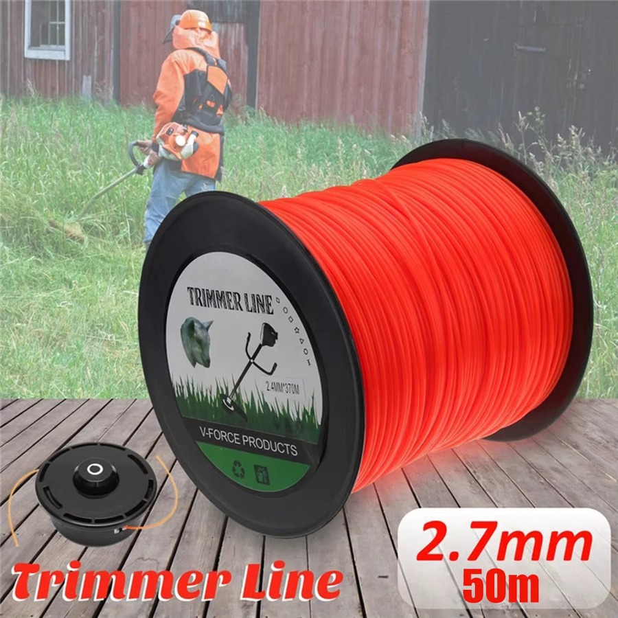 Stihl Rasentrimmer Zubehör: Orangefarbene Trimmer Schnur 2,7 mm für elektrische Rasenmäher und Gartengeräte - Bild 2