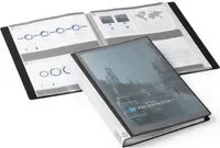 DURABLE Sichtbuch DURALOOK PLUS in A4 mit 40 Hüllen, Schwarz und Transparent - Bild 1