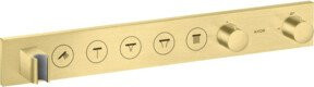 Hansgrohe Axor Select UP-Thermostat Fertigmontageset mit 5 Anschlüssen in Brushed Brass - Bild 1