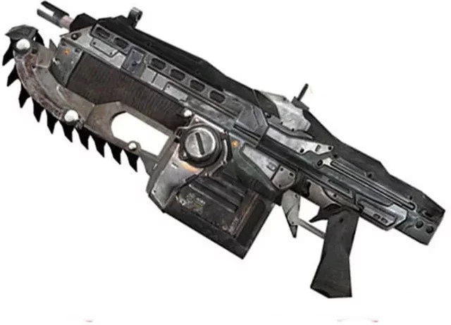 GRAPMAN War Cavalry Assault Rifle Kettensägenpistole, Papiermodell, Maßstab 1:1 - Bild 1