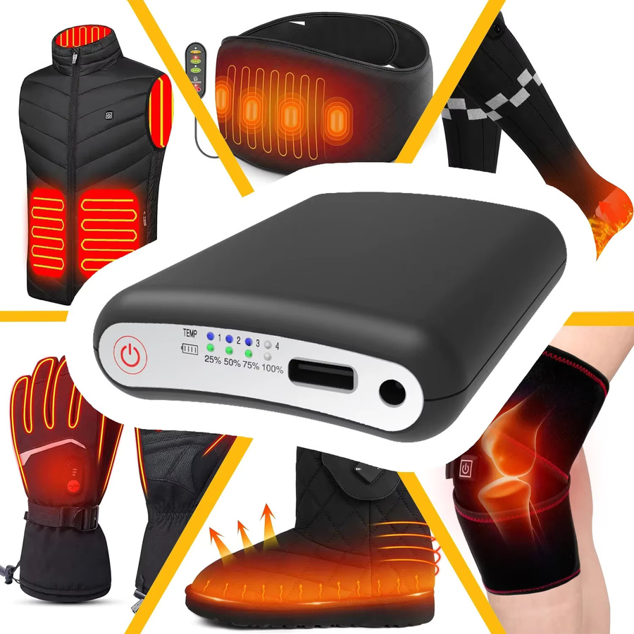 Beheizbare Socken mit 5000mAh Akku und App-Fernbedienung in Schwarz - Bild 4