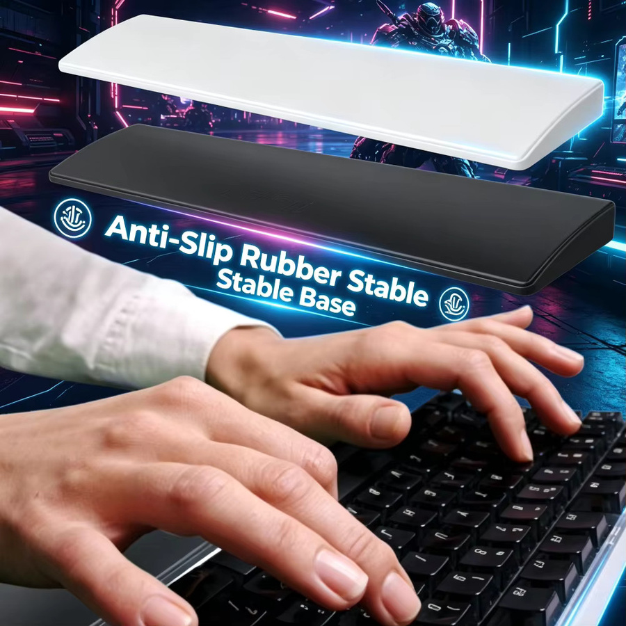 Ergonomische Tastatur-Handgelenkauflage von ATUOTIN aus Memory-Schaum in Schwarz für Laptop und Computer - Bild 2