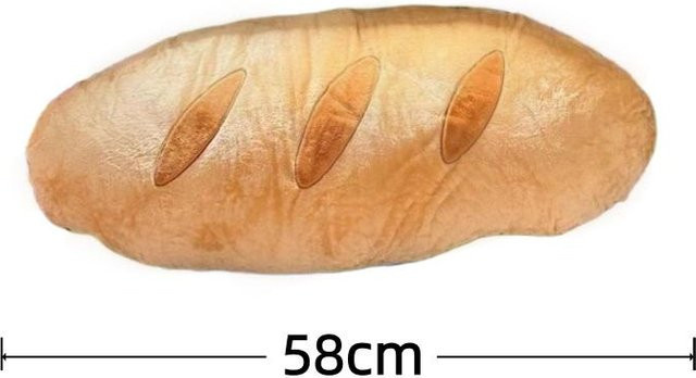 Baguette Plüschkissen von Yiran Health & Beauty in Beige als dekoratives Sofakissen und kreatives Geschenk - Bild 1