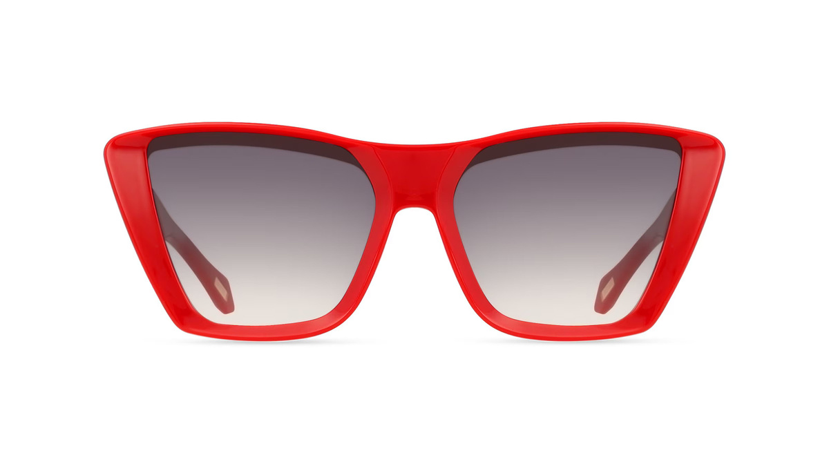 Just Cavalli SJC146 Sonnenbrille Cat Eye, Vollrand, Kunststoff, rot, grau, Damen - Bild 1