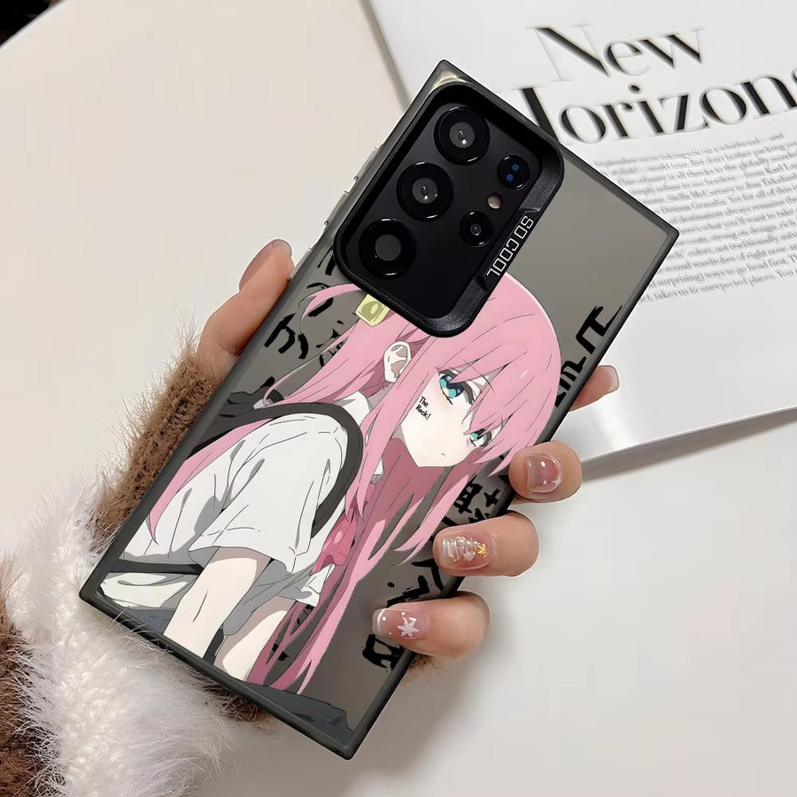 Anime Bocchi the Rock Handyhülle für Samsung Galaxy S25 S24 S23 S22 S21 Ultra Plus 5G, glänzende stoßfeste TPU-Abdeckung, Multicolour - Bild 3