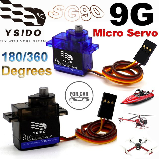 YSIDO SG90 9G Micro Servo Motorsteuerung, Zubehör - Bild 1