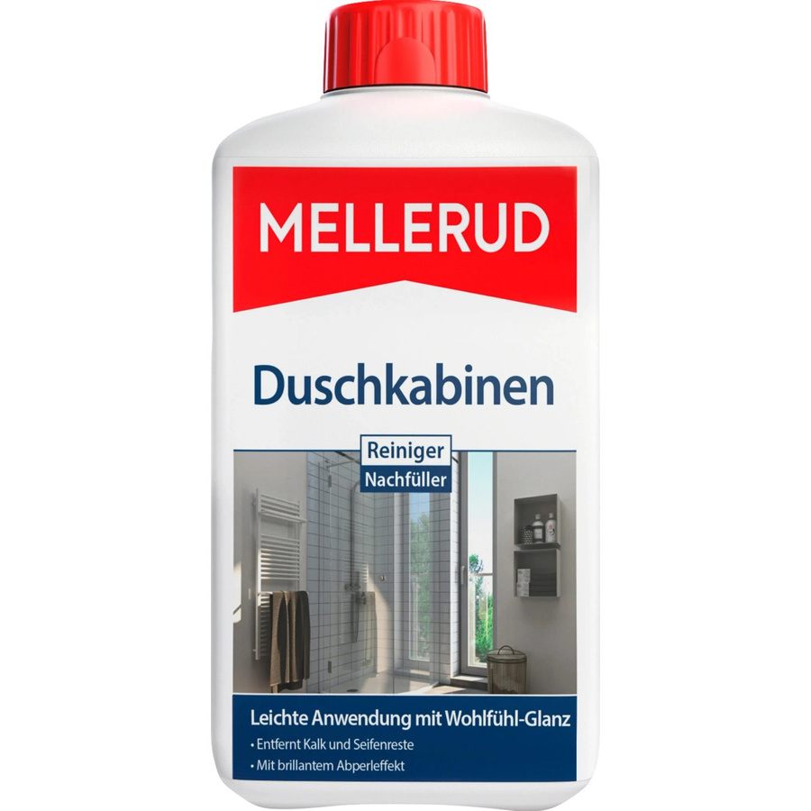 Mellerud Duschkabinenreiniger Nachfüllflasche in Weiss/Rot, 1 l - Bild 2