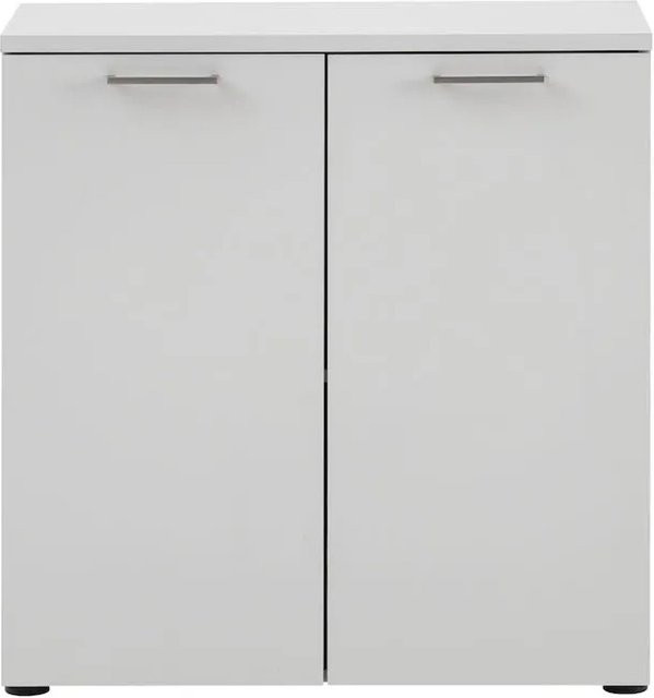 Aktenschrank Hippo Small von Möbelpartner in Lichtgrau mit 2 Flügeltüren und internen Regalböden, H x B x T: 84 x 80 x 41 cm - Bild 1