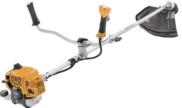 Stiga Benzin-Motorsense BC 330 AB in Gelb mit Nylonfaden-Schnittsystem und Tragegurt - Bild 1