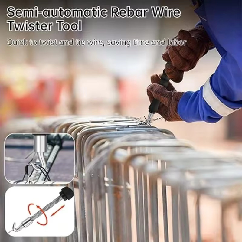 Teaglede Halbautomatische Rebar-Bindemaschine als Drahtknotenzange und Wickelwerkzeug in Grün - Bild 2