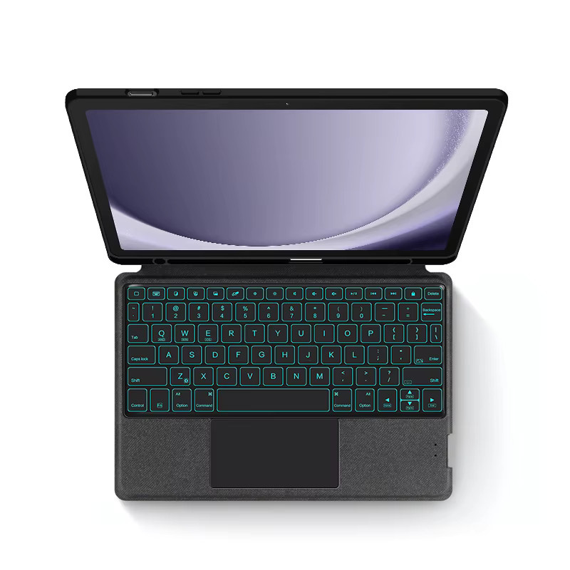 AJIUYU Smart Magic Tastaturhülle mit Touchpad für Samsung Galaxy Tab A9+ 11 Zoll (SM-X210, X216B, X218U), Farbe: Schwarz - Bild 5