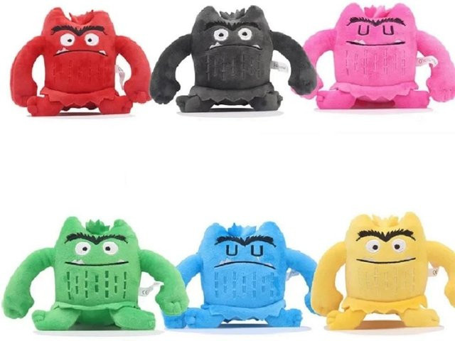 Kawaii Die Farbe Monster Plüsch Puppe, Stofftier, 6-teiliges Set, ab 14 Jahren - Bild 1