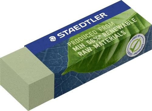 Staedtler Radierer 526 80-5 Grün mit Schiebemanschette aus nachwachsenden Rohstoffen - Bild 1