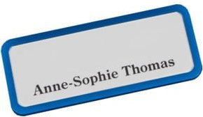 Eichner Magnetisches Namensschild in Blau, B: 81 mm, H: 33 mm - Bild 1