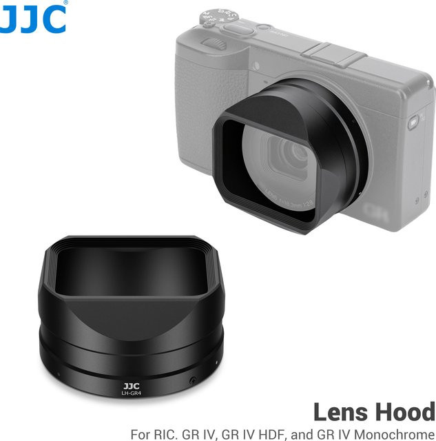 JJC Gegenlichtblende für Ricoh GR IV HDF Monochrome in Schwarz - Bild 1
